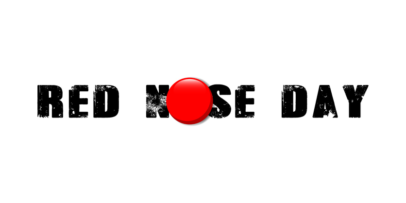 Red Nose Day illustration. Vector. Flat design.